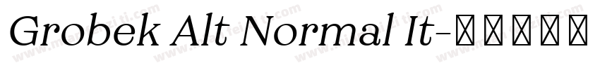 Grobek Alt Normal It字体转换